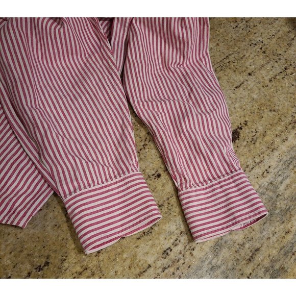 Looney Tunes Classic Shirt Adult M Button Up Long Sleeve Tweety Sylvester Stripe - Picture 12 of 14